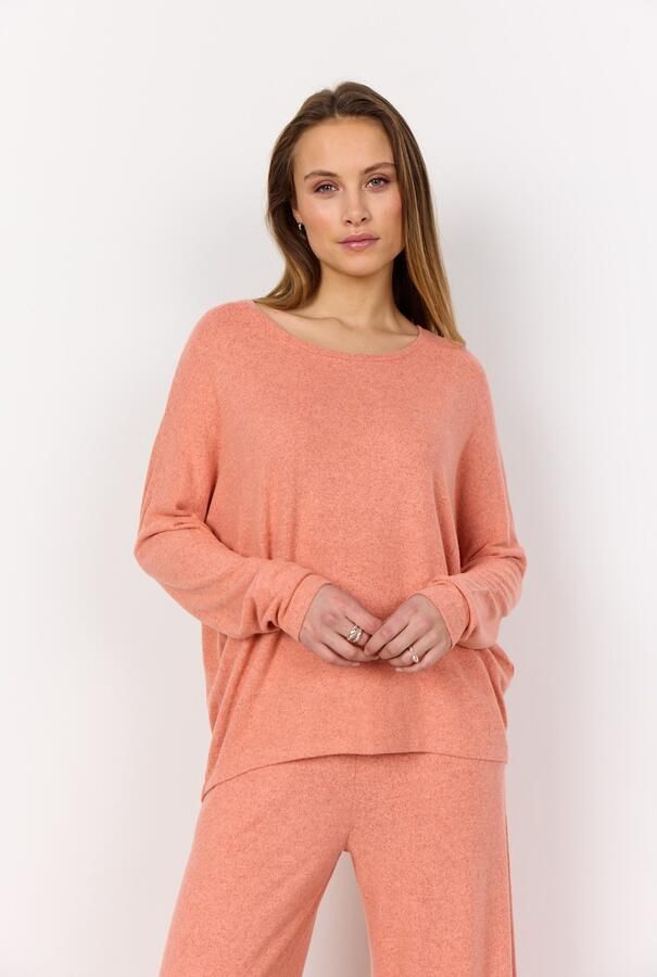 Soyaconcept Shirt met ronde hals SC-BIARA 1 comfortabele trui elastische viscosekwaliteit in gemêleerde uitstraling - Foto 4