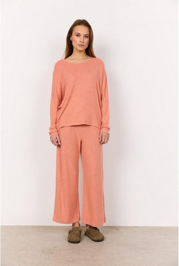 Soyaconcept Shirt met ronde hals SC-BIARA 1 comfortabele trui elastische viscosekwaliteit in gemêleerde uitstraling - Foto 2