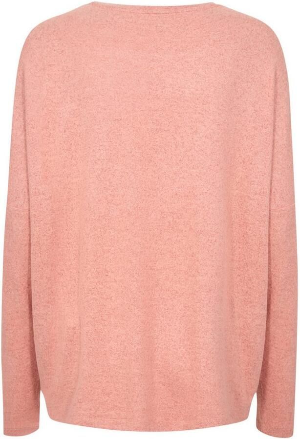 Soyaconcept Shirt met ronde hals SC-BIARA 1 comfortabele trui elastische viscosekwaliteit in gemêleerde uitstraling