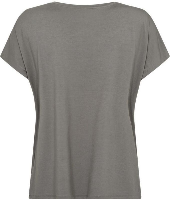 Soyaconcept T-shirt met geribde V-hals model 'Marica'