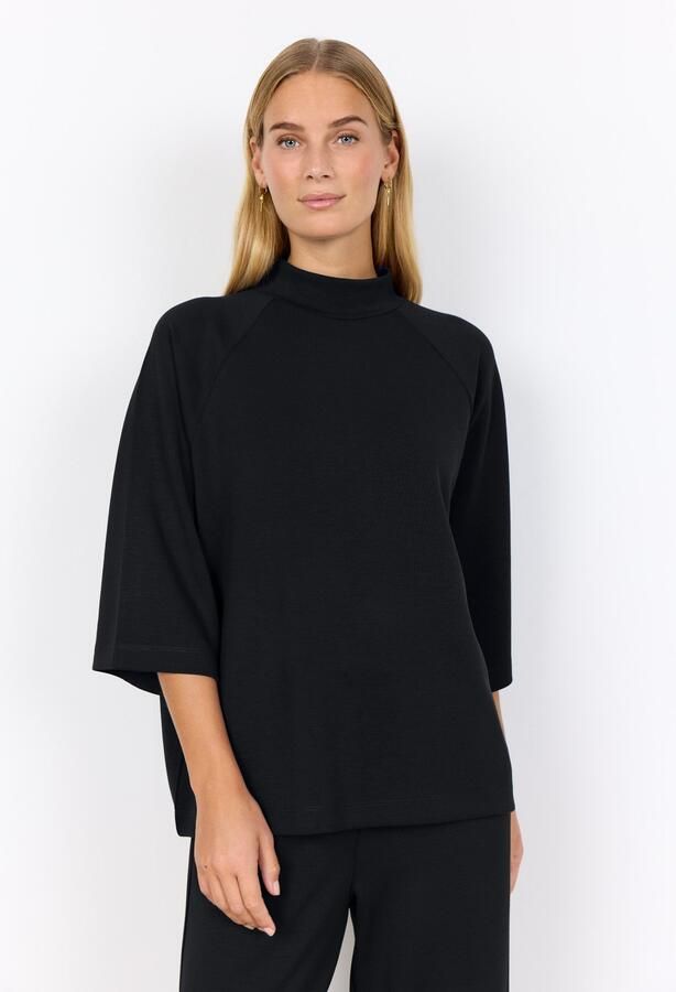 Soyaconcept Sweatshirt met opstaande kraag en 1 2-mouwen model 'BANU' - Foto 3