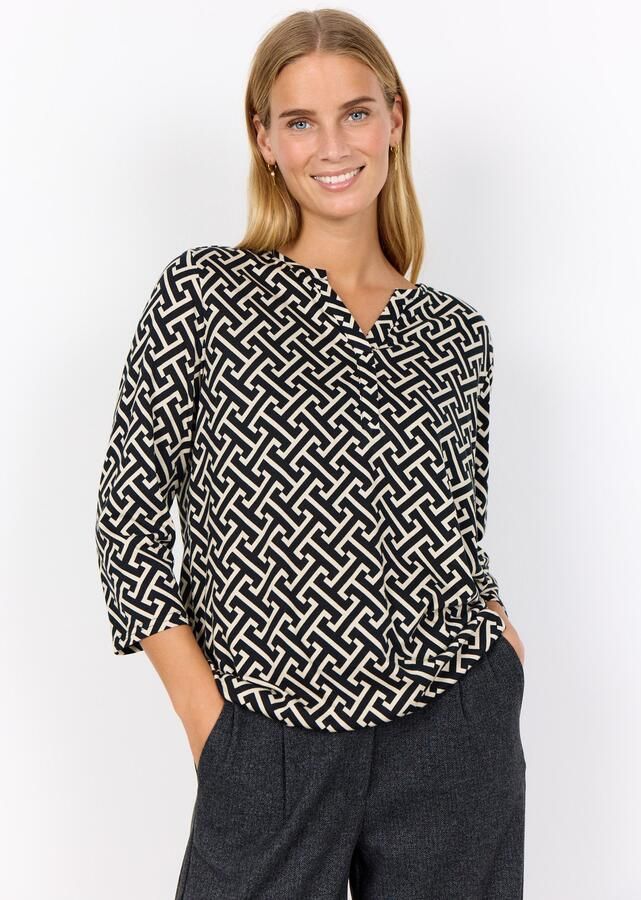 Soyaconcept Lang shirt met 3 4-mouwen model 'FELICITY' - Foto 4
