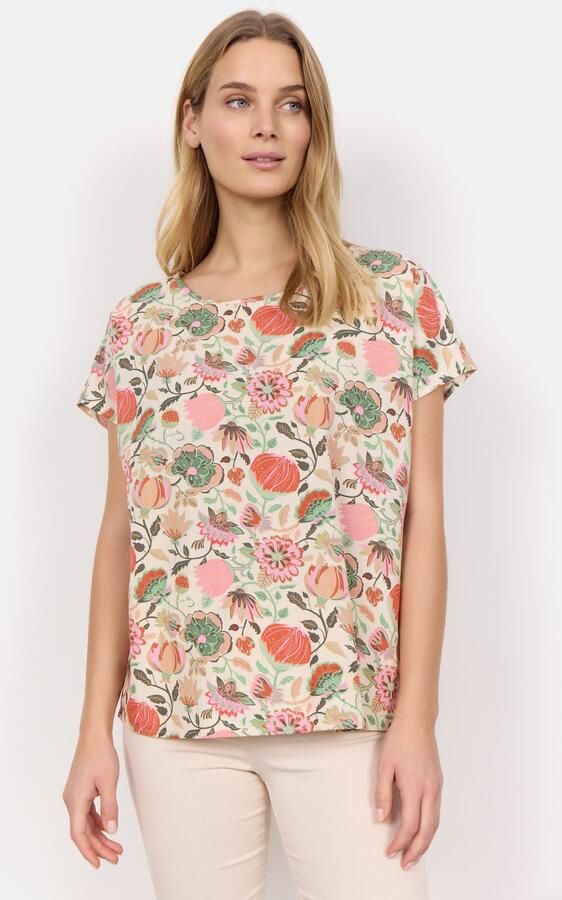 Soyaconcept Blouseshirt van viscose met all-over motief model 'Sammy' - Foto 5