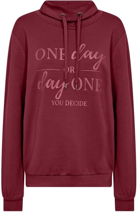 Soyaconcept Sweatshirt met opstaande kraag en tunnelkoord model 'BANU' - Foto 3