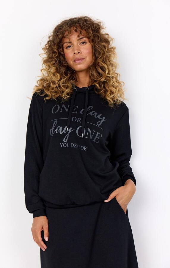 Soyaconcept Sweatshirt met opstaande kraag en tunnelkoord model 'BANU' - Foto 5