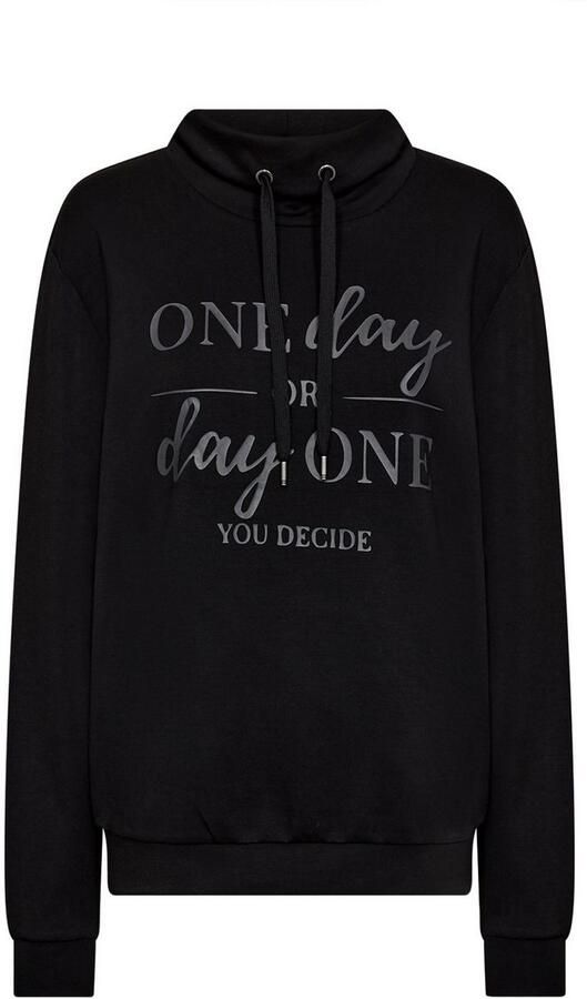 Soyaconcept Sweatshirt met opstaande kraag en tunnelkoord model 'BANU' - Foto 4