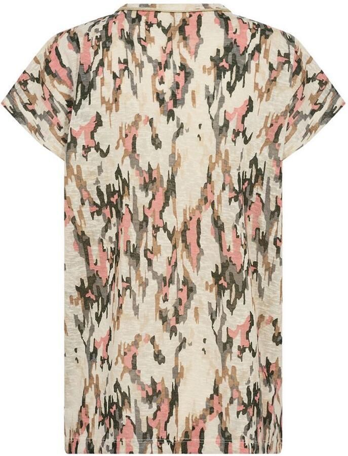 Soyaconcept Abstract Print Shirt in Perzik Multicolor Dames