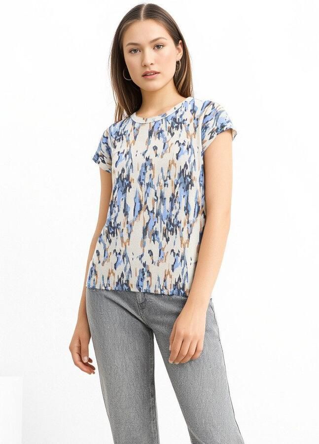 Soyaconcept Abstract Print Shirt Blauw Multicolor Dames - Foto 2