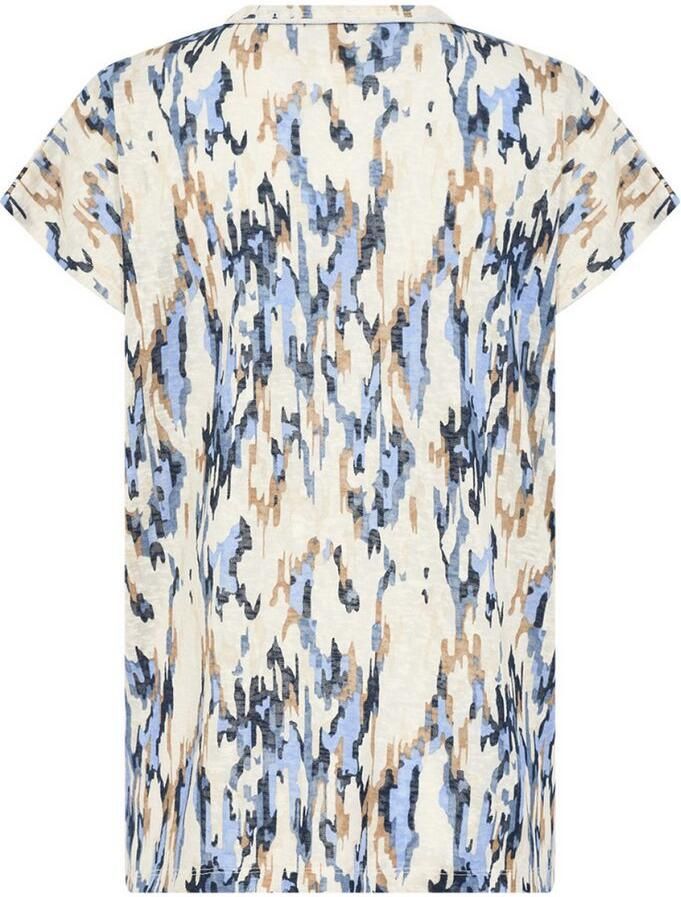 Soyaconcept Abstract Print Shirt Blauw Multicolor Dames