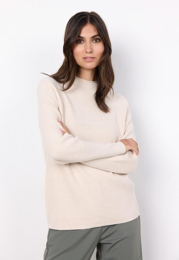 Soyaconcept Gebreide pullover met ribboorden model 'KANITA' - Foto 7