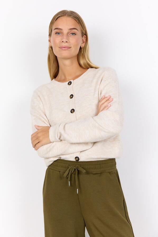 Soyaconcept Gebreid jack met ronde hals model 'ORLEAN' - Foto 4