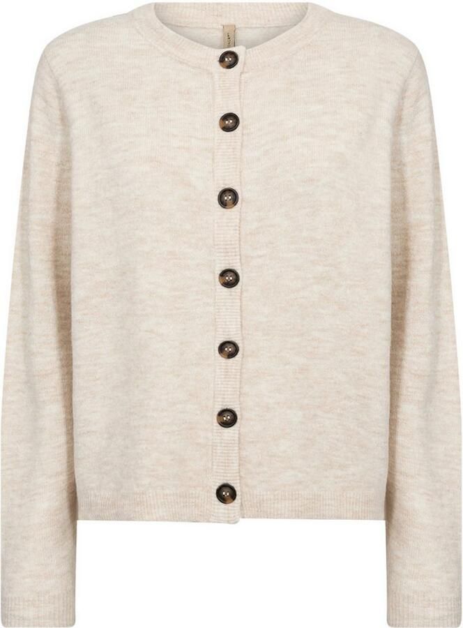 Soyaconcept Gebreid jack met ronde hals model 'ORLEAN'