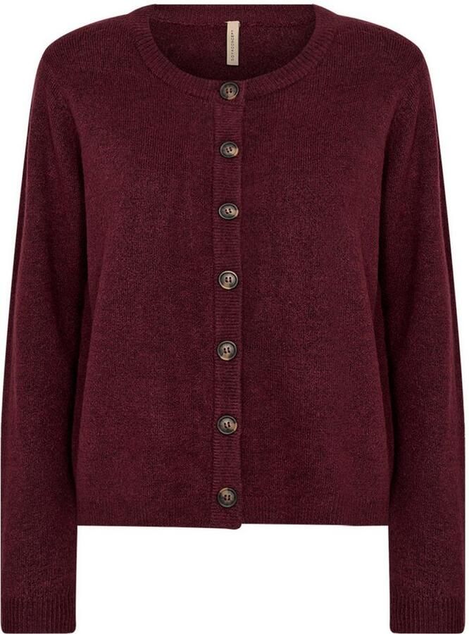 Soyaconcept Gebreid jack met ronde hals model 'ORLEAN'