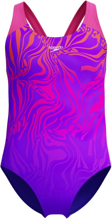 Speedo Badpak Girls digitale plaatsing splashback voor meisjes (1 stuk) - Foto 5