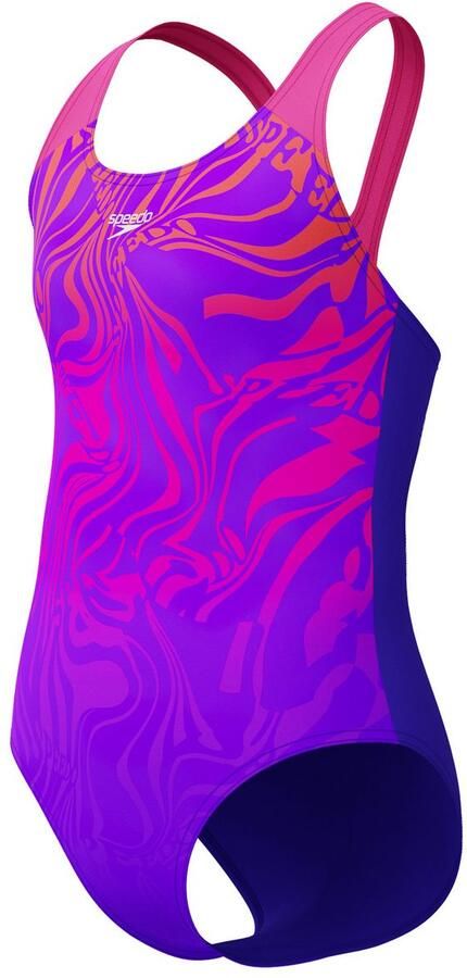 Speedo Badpak Girls digitale plaatsing splashback voor meisjes (1 stuk)
