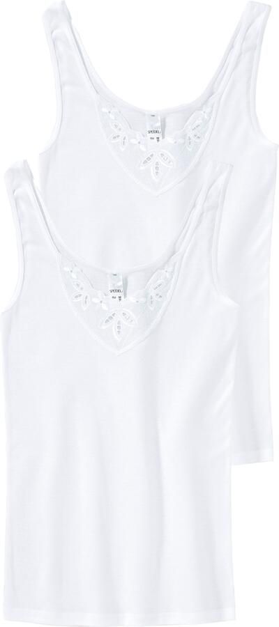 Speidel Hemd Noelle strak v-hals zonder schadelijke stoffen katoen (Set van 2) - Foto 3