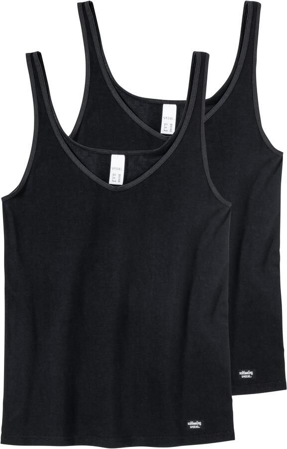 Speidel Hemd Softfeeling basic nauw v-uitsnijding zacht elastisch ade d katoenmix (2 stuks Set van 2) - Foto 4