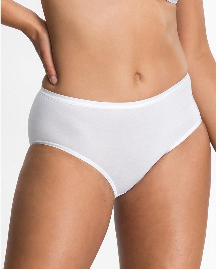 Speidel Midislip Take-two zacht ademend comfortabel basic hoog uitgesneden katoenmix (2 stuks Set van 2)