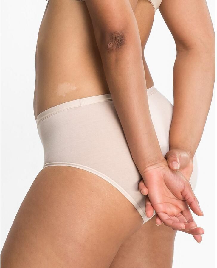 Speidel Midislip Take-two zacht ademend comfortabel basic hoog uitgesneden katoenmix (2 stuks Set van 2)