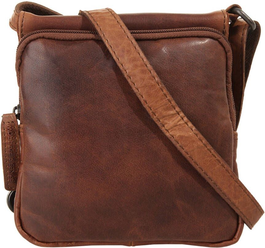 Spikes & Sparrow Schoudertas echt leder