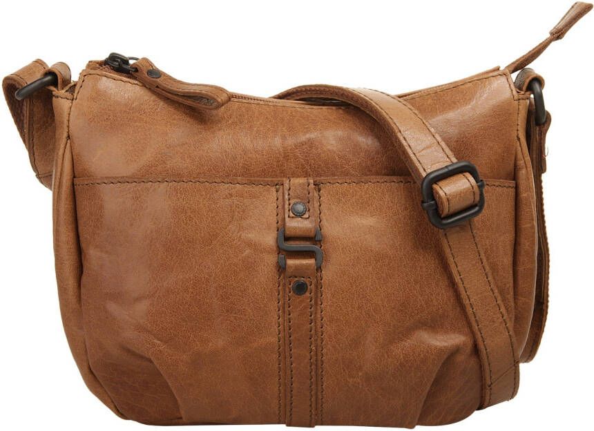 Spikes & Sparrow Schoudertas echt leder