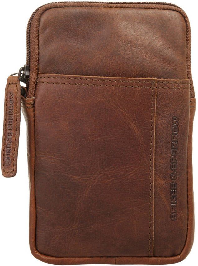Spikes & Sparrow Schoudertas echt leder