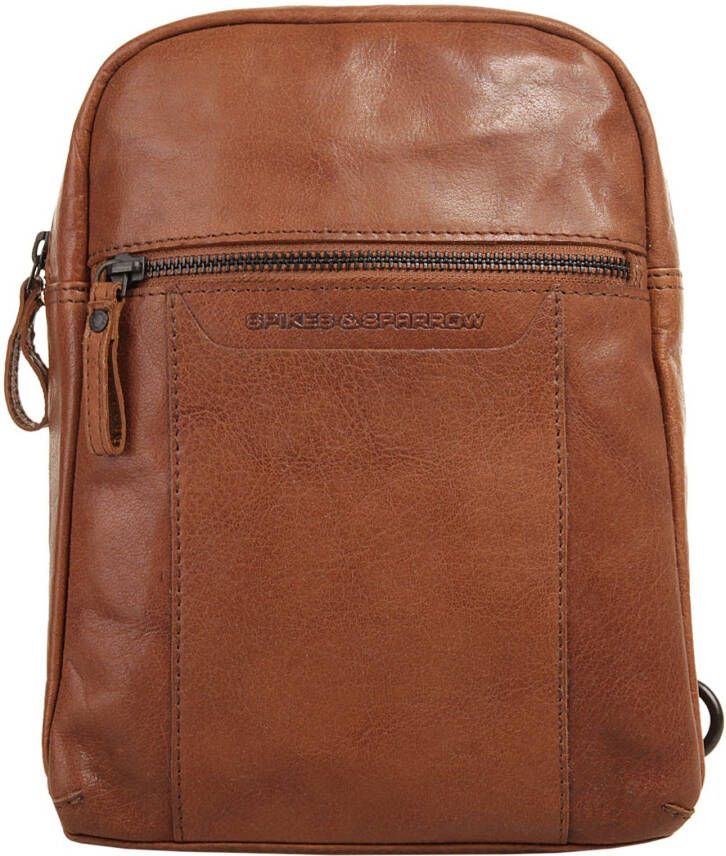 Spikes & Sparrow Schoudertas echt leder