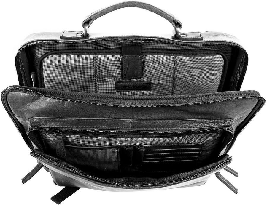 Spikes & Sparrow Aktetas echt leder - Foto 4