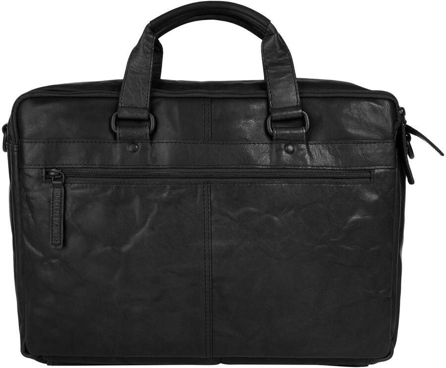 Spikes & Sparrow Aktetas echt leder