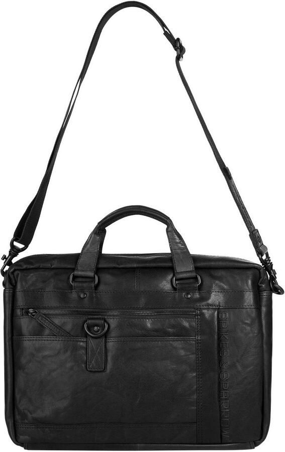 Spikes & Sparrow Aktetas echt leder - Foto 3