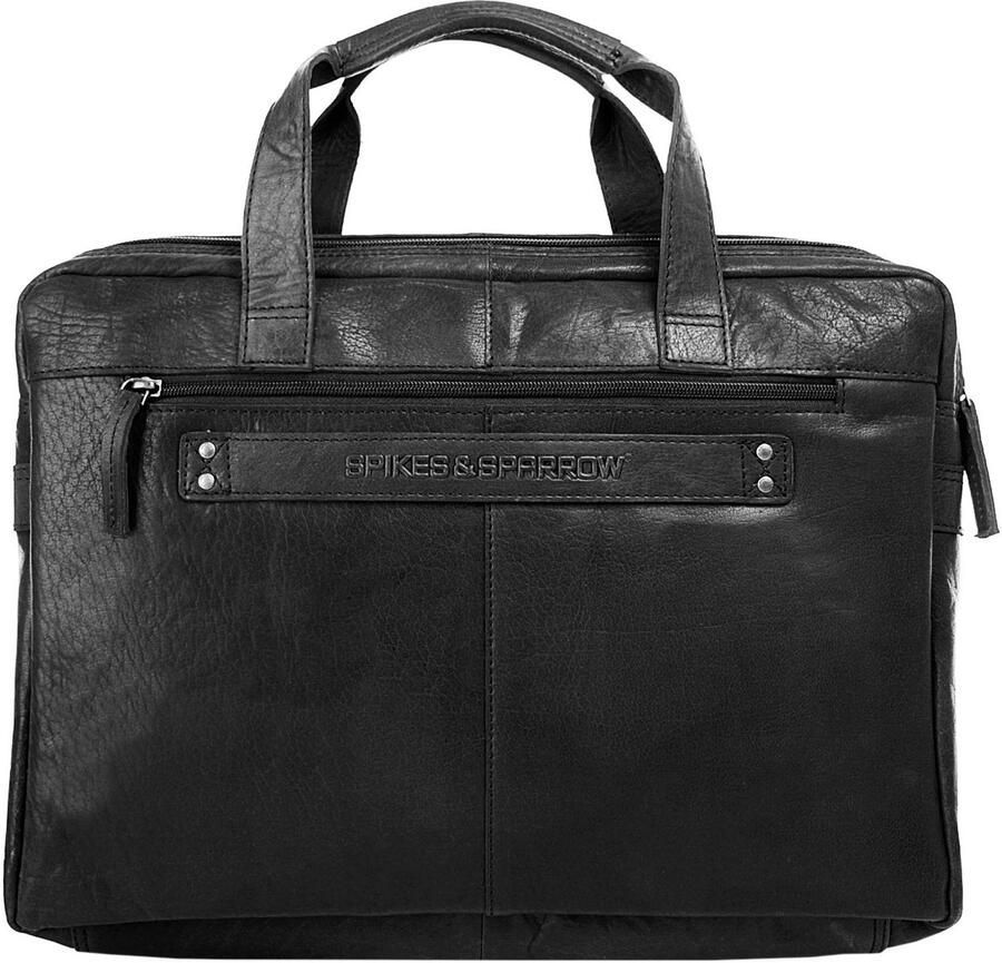Spikes & Sparrow Aktetas echt leder - Foto 2