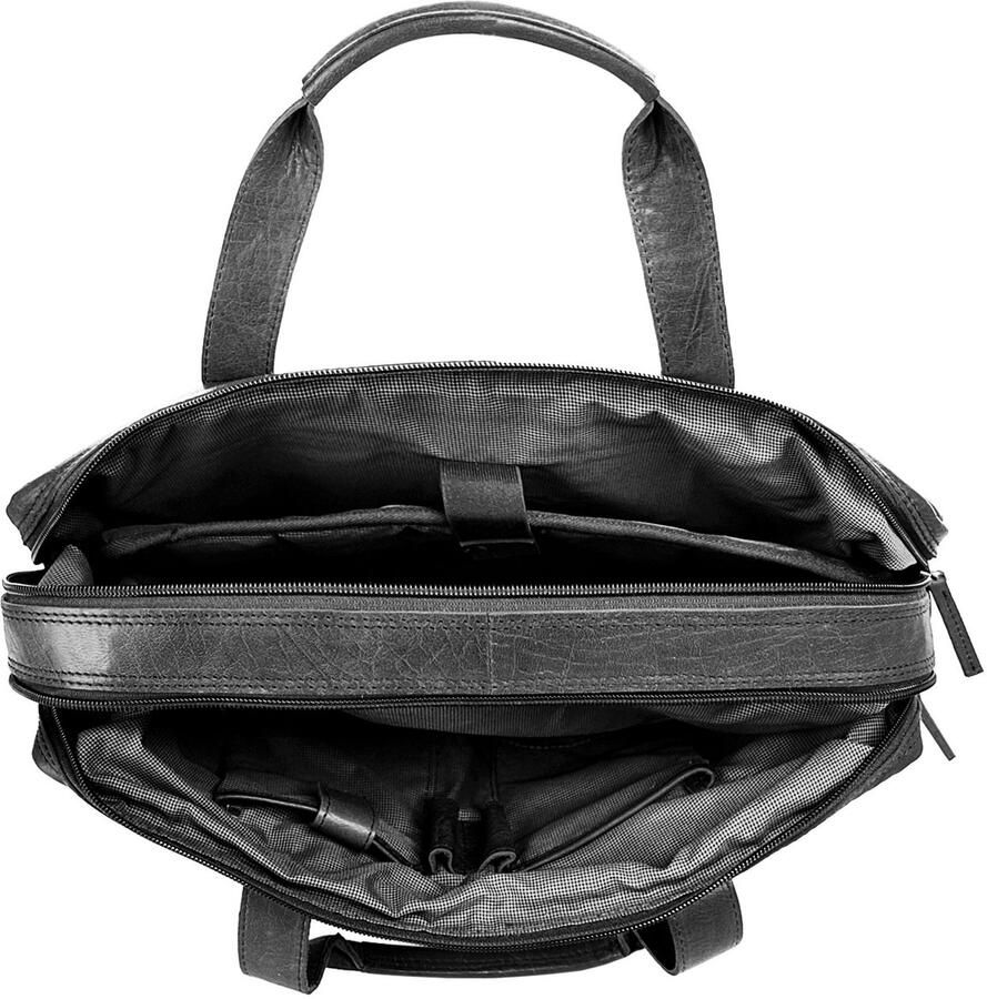 Spikes & Sparrow Aktetas echt leder