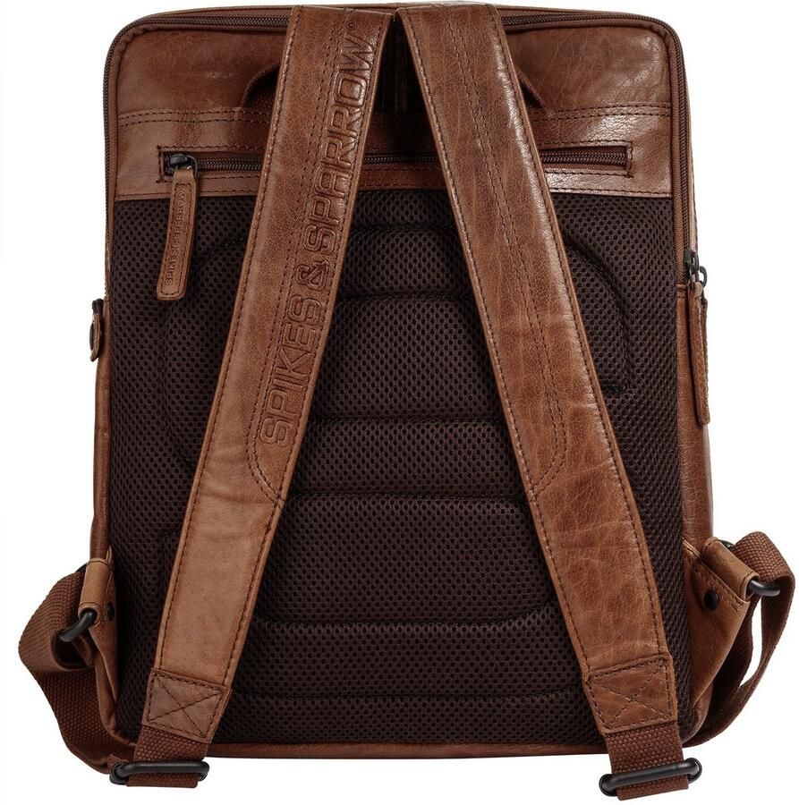 Spikes & Sparrow Laptoprugzak echt leder