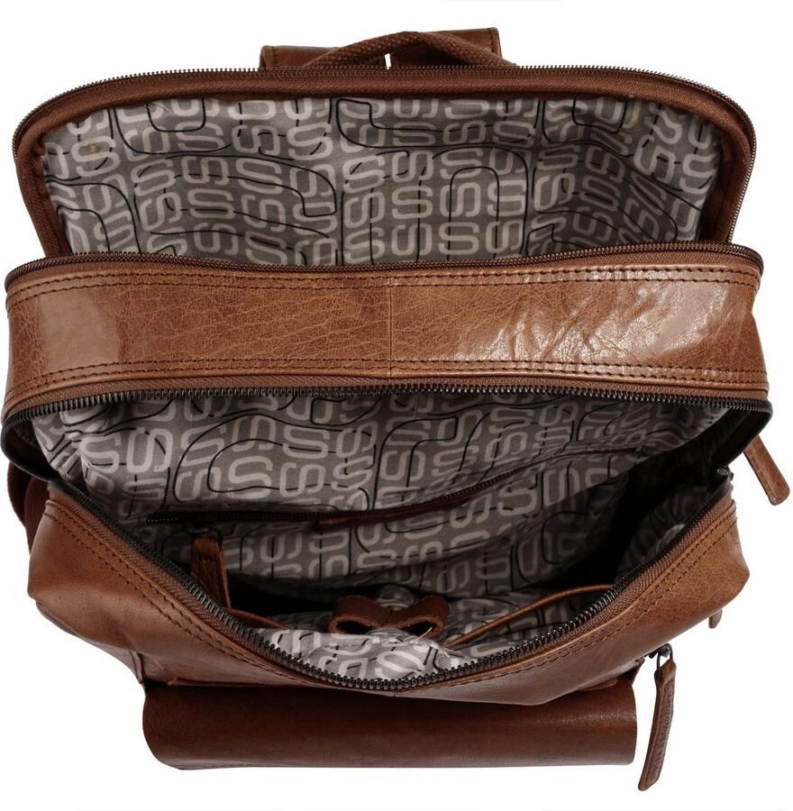 Spikes & Sparrow Laptoprugzak echt leder - Foto 2