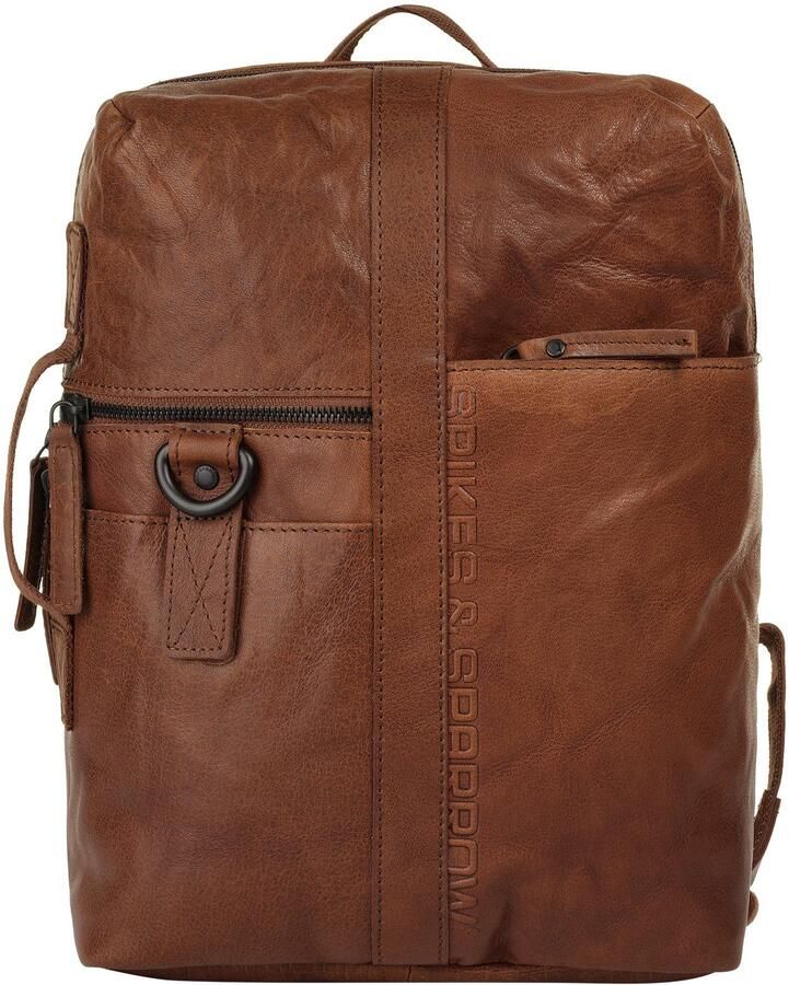 Spikes & Sparrow Laptoprugzak echt leder - Foto 6