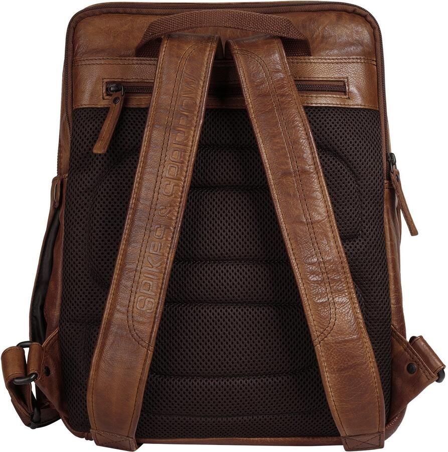 Spikes & Sparrow Laptoprugzak echt leder