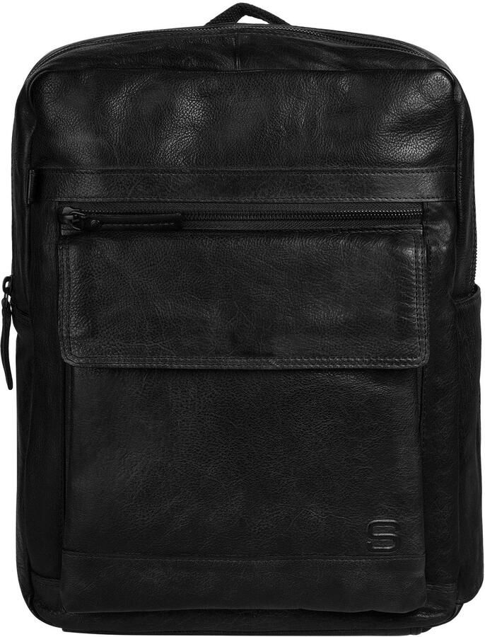 Spikes & Sparrow Laptoprugzak echt leder - Foto 6