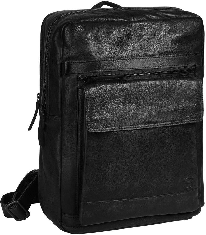 Spikes & Sparrow Laptoprugzak echt leder - Foto 2