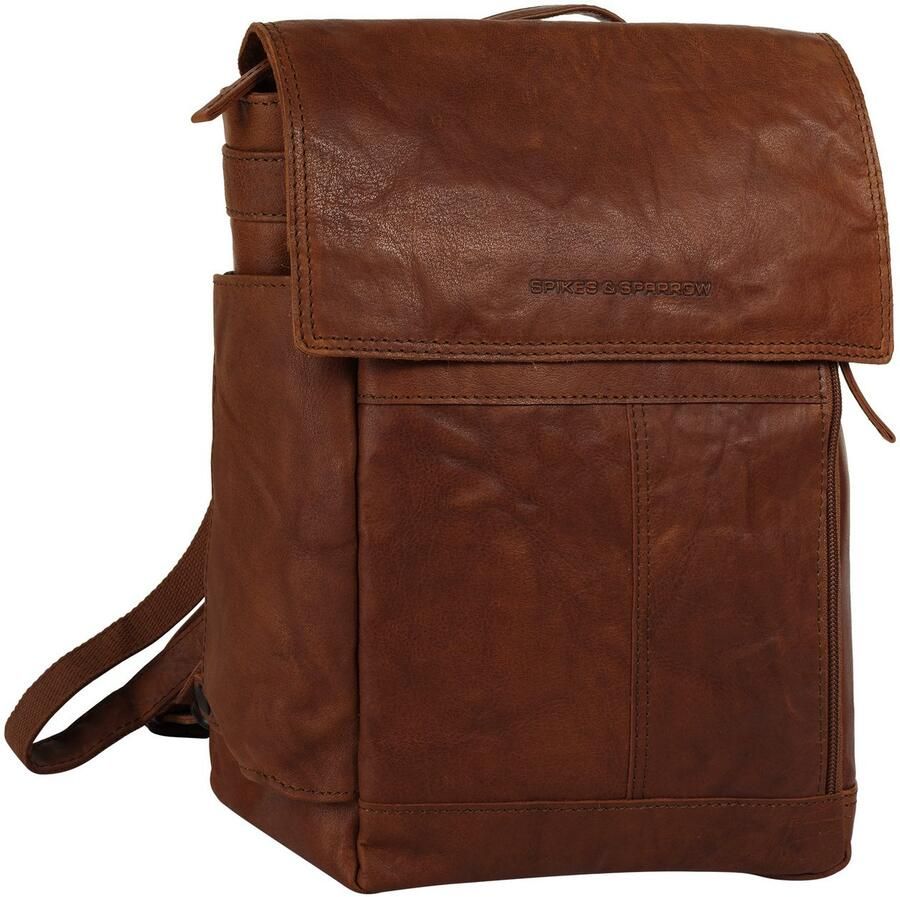 Spikes & Sparrow Laptoprugzak echt leder