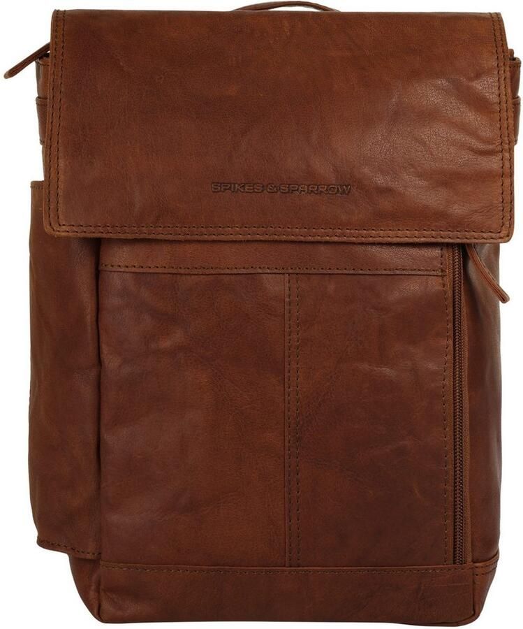 Spikes & Sparrow Laptoprugzak echt leder - Foto 4
