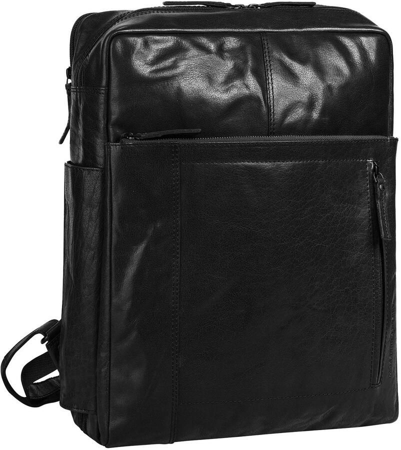 Spikes & Sparrow Laptoprugzak echt leder - Foto 3