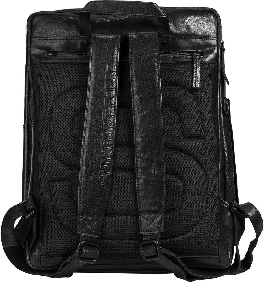 Spikes & Sparrow Laptoprugzak echt leder - Foto 2