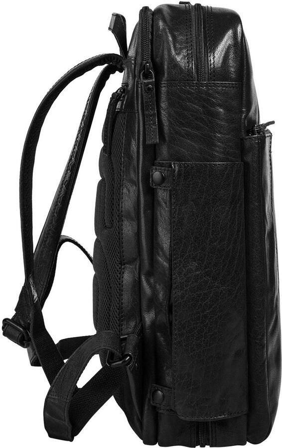 Spikes & Sparrow Laptoprugzak echt leder - Foto 6