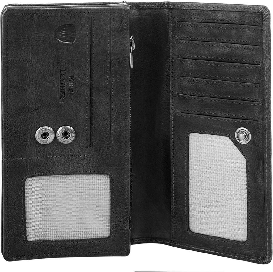 Spikes & Sparrow Portemonnee echt leder