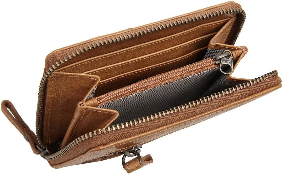 Spikes & Sparrow Portemonnee RFID echt leder - Foto 4