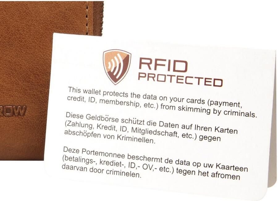 Spikes & Sparrow Portemonnee RFID echt leder - Foto 4