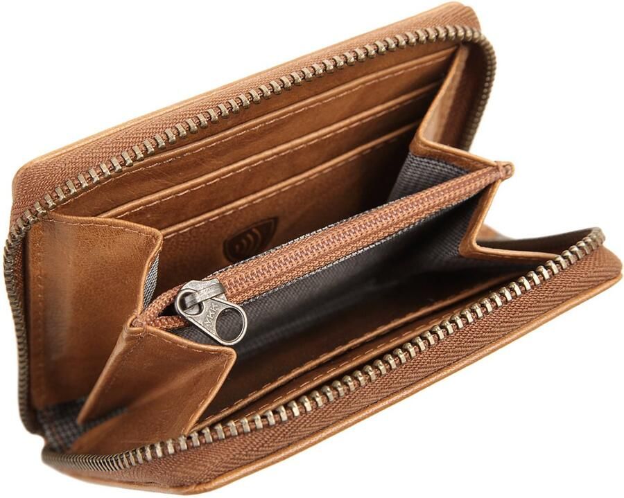 Spikes & Sparrow Portemonnee RFID echt leder - Foto 3