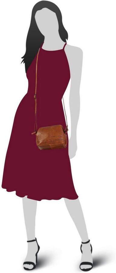 Spikes & Sparrow Schoudertas CROSSOVER echt leder - Foto 5