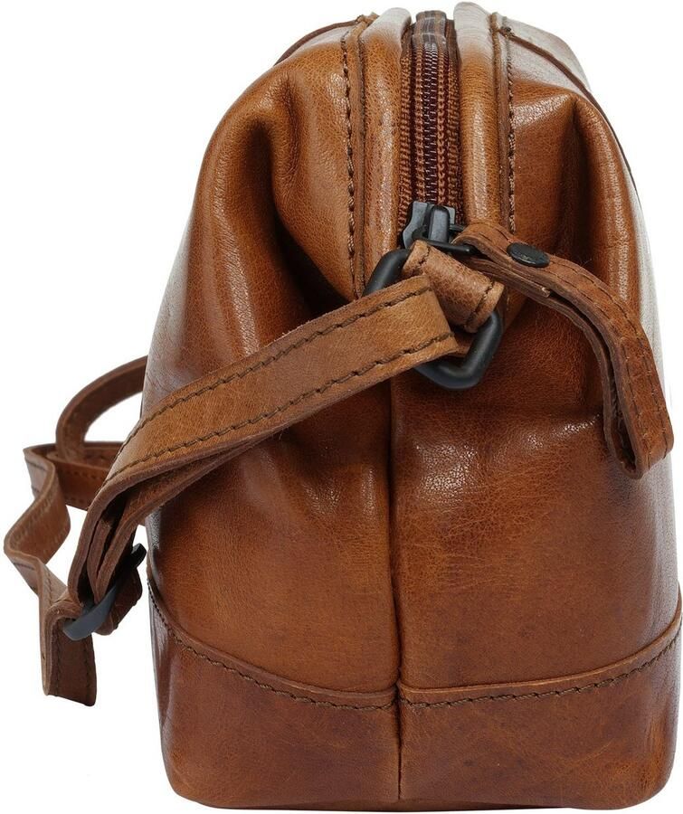 Spikes & Sparrow Schoudertas CROSSOVER echt leder