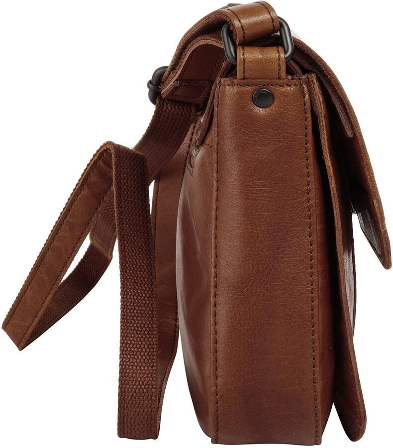 Spikes & Sparrow Schoudertas echt leder